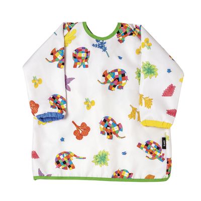 Elmer Sleeved Bib, 44 x 72 x 0.5 cm, RPET, Multicolor, 6+ Months
