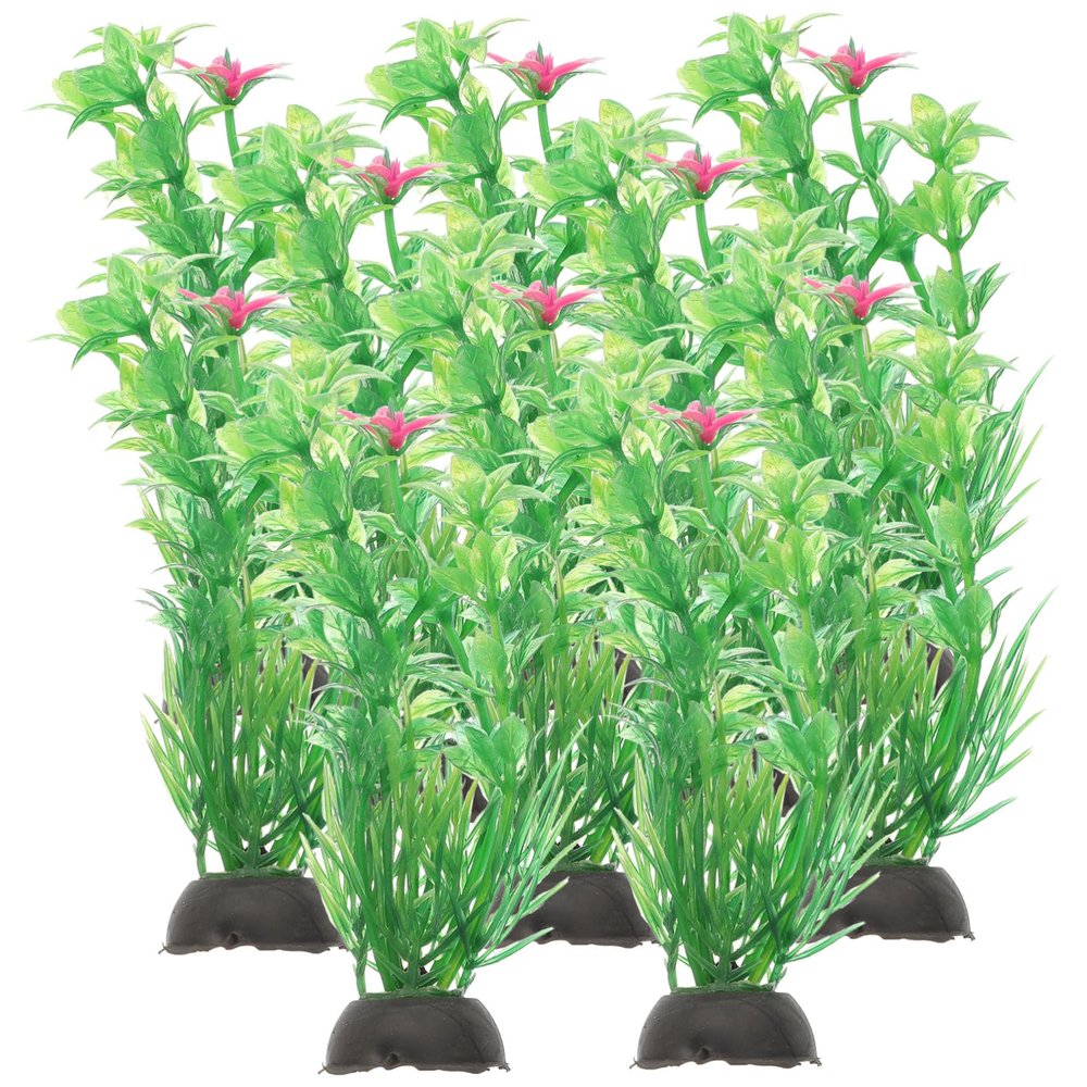 Happyyami 10-Piece Decorative Aquarium Plants