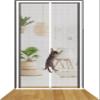 DTREEL Reinforced Pet Screen Door for Cats, Cat-Resistant Mesh with Zipper, Color B, 95 x 200 cm view 1