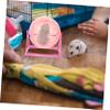 BESPORTBLE Small Hamster Exercise Ball, Quiet Plastic Running Wheel, Random Blue Color view 3