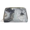 Luxurise Portable Leather Makeup Bag with Marble Print, All-Over Design, Luxurise Marble, One Size view 1