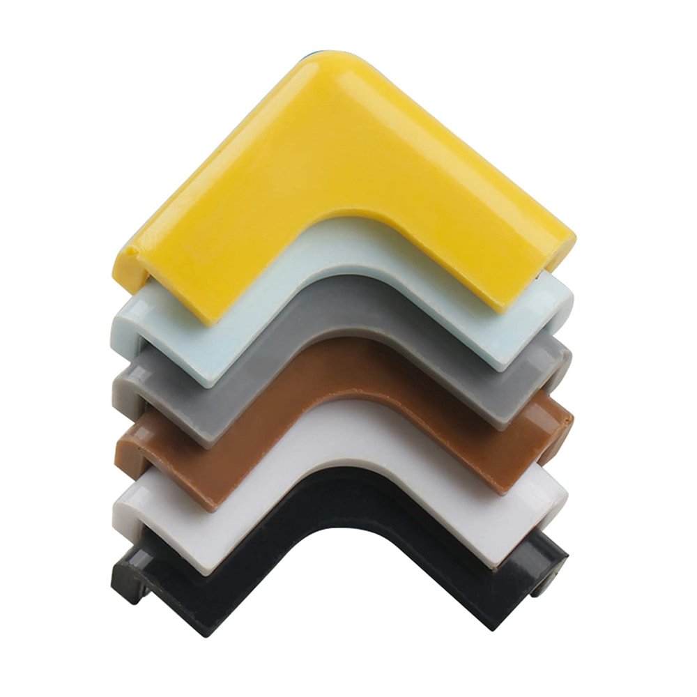 T-Shaped Corner Protectors for Furniture, 20-Pack, Food-Grade PVC, Yellow