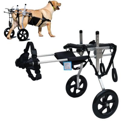 ZHTBATE Adjustable Dog Wheelchair for Hind Legs, Size M
