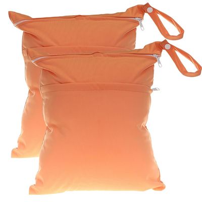 Qiantull Wetbag 2-Pack, 30 × 36 cm, Diaper Bag with 2 Compartments