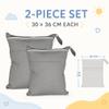 Qiantull Wetbag 2-Pack, 30 × 36 cm, Diaper Bag with 2 Compartments view 3