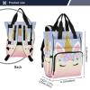 ISAOA Unicorn Diaper Bag, Cute Magical Large Laptop Backpack, Travel Backpack, Daypack, Lunch Bag with Insulated Pockets, Stroller Straps, Waterproof, #10, One Size view 4