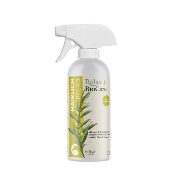 Relax BioCare Hairlich (500 ml) Horse Silicone-Free Coconut Care Spray for Mane & Tail