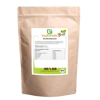 10 x 1 kg Organic Almond Protein Powder | Buxtrade | Organic