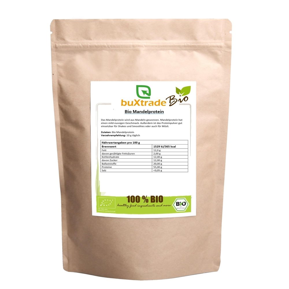 10 x 1 kg Organic Almond Protein Powder | Buxtrade | Organic