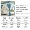 GLMGBP Bed Canopy for 2 m/6.5 ft Beds, Decorative Mosquito Net for Queen- and King-Size Beds, Double-Layer Bed Curtain, Style 1, 2 x 2.2 x 2 m view 2
