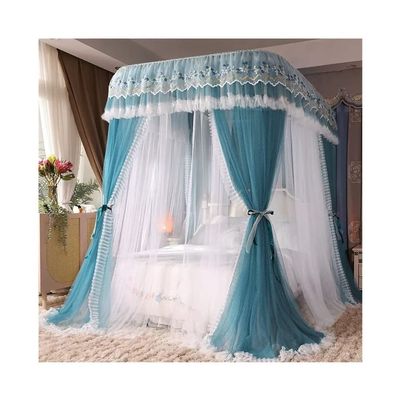 GLMGBP Canopy Mosquito Net for 1.8 m Beds, Blackout, U-Shaped Metal Rails, Style 4, 1.8 x 2 x 2 m