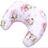 TupTam Small Baby Nursing Pillow with Cotton Cover, Giraffe/Dots/Pink view 1