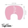 TupTam Small Baby Nursing Pillow with Cotton Cover, Giraffe/Dots/Pink view 4