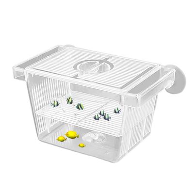1/2-Piece Aquarium Fish Breeding Box, Transparent Acrylic Fry and Shrimp Isolation Box
