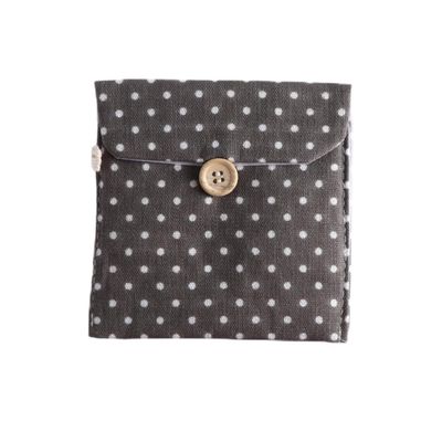 MAGICLULU Women's Hygiene Pouch with Polka Dots, Cotton, 3 to 5 Pieces