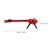Milisten Handmade Bird Collar with Red Fabric and Metal Bell view 4