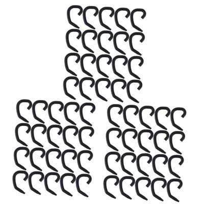 FRCOLOR 60-Piece Silicone Ear Hooks for Masks, Comfortable Reusable Mask Holders, Black