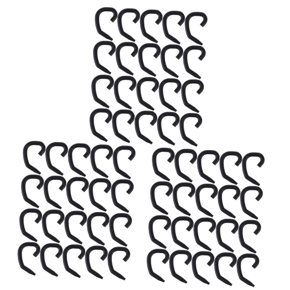 FRCOLOR 60-Piece Silicone Ear Hooks for Masks, Comfortable Reusable Mask Holders, Black