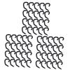 FRCOLOR 60-Piece Silicone Ear Hooks for Masks, Comfortable Reusable Mask Holders, Black view 1