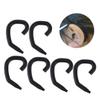 FRCOLOR 60-Piece Silicone Ear Hooks for Masks, Comfortable Reusable Mask Holders, Black view 2