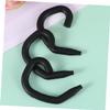 FRCOLOR 60-Piece Silicone Ear Hooks for Masks, Comfortable Reusable Mask Holders, Black view 3