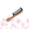 FRCOLOR 2-Piece Sandalwood and Horn Comb Set with Round Handles, Antistatic Massage Combs for Gentle Hair Care at Home and in Salons view 3