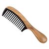 FRCOLOR 2-Piece Sandalwood and Horn Comb Set with Round Handles, Antistatic Massage Combs for Gentle Hair Care at Home and in Salons view 4