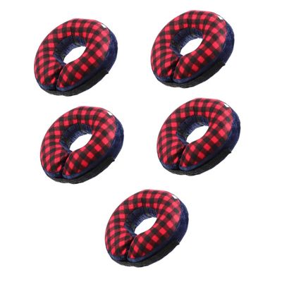 Supvox 5-Pack Inflatable Protective Collars for Cats, Adjustable Post-Surgery Recovery Cones
