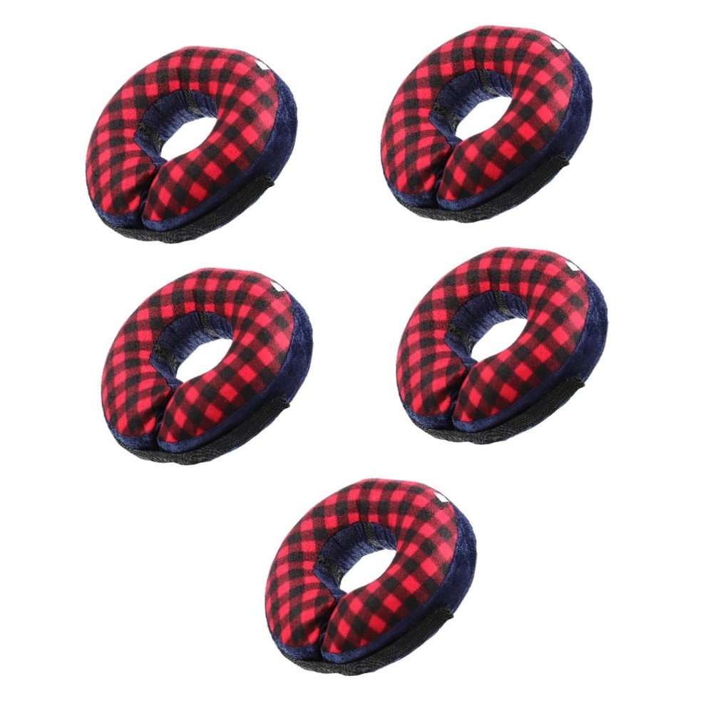 Supvox 5-Pack Inflatable Protective Collars for Cats, Adjustable Post-Surgery Recovery Cones