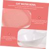 Cat Food Bowl with Cat Grass Cup, Multifunctional Plastic Bowl view 3