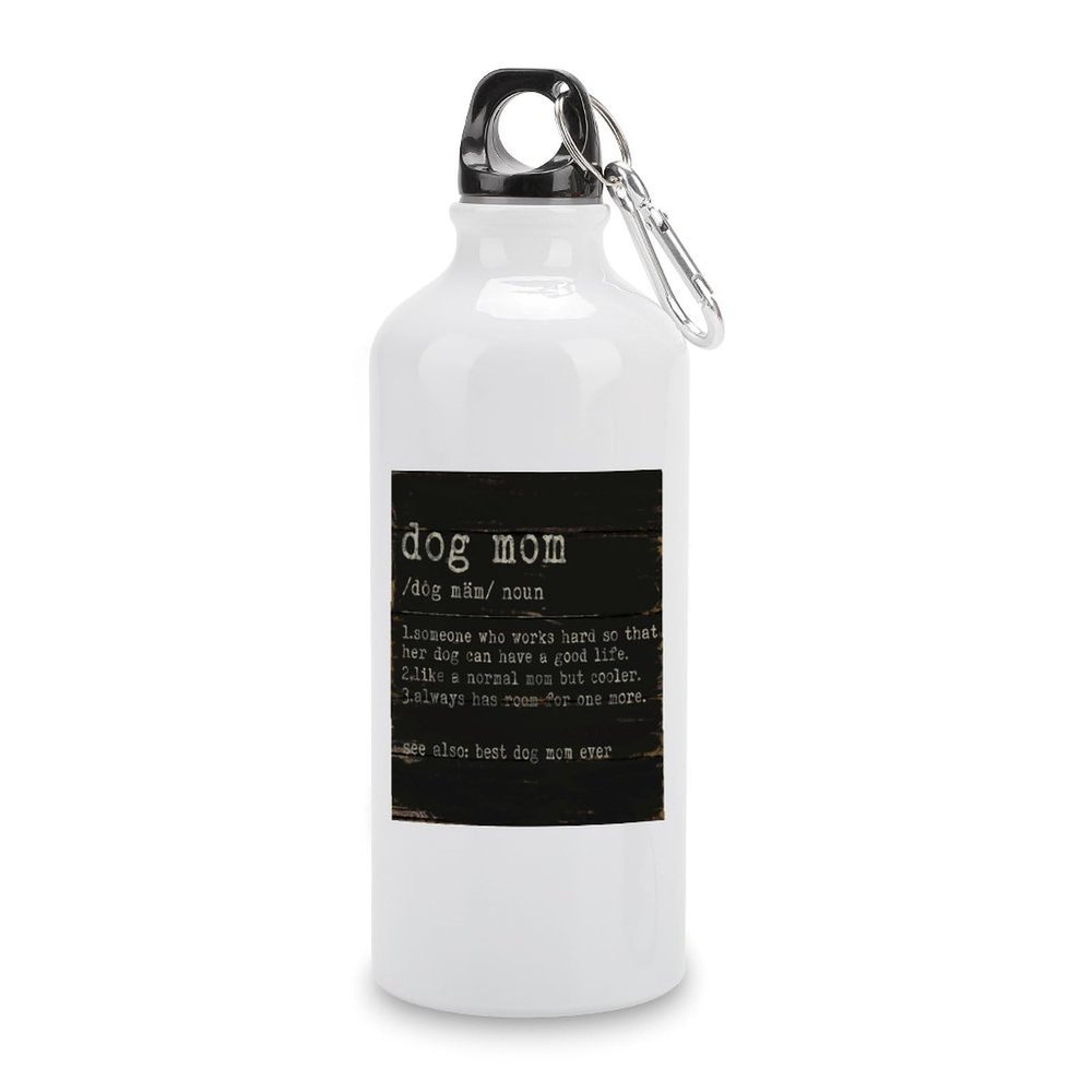 Guangpat Funny Dog Mom Typography Insulated Stainless Steel Water Bottle, 590 ml, Portable, Leakproof, Ideal for Gym, Hiking, and Travel