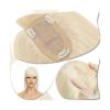 Women’s Hair Topper with Bangs, Middle Part, Straight Indian Human Hair, Silk Base, 7 x 12.5 cm view 1