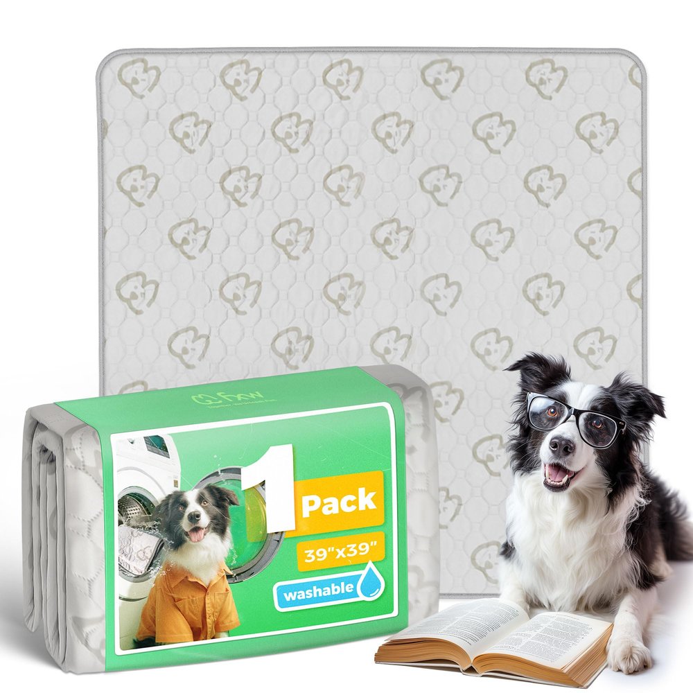 FXW Washable Dog Pee Pads, 39 x 39 in, Square (Playpen Not Included)