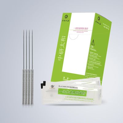 500-Piece Disposable Acupuncture Pen, Sterile, 0.30 mm Diameter (0.30 × 60 mm)