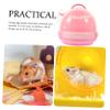 Pink Plastic Hamster Carrier with Handle view 2