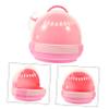 Pink Plastic Hamster Carrier with Handle view 3