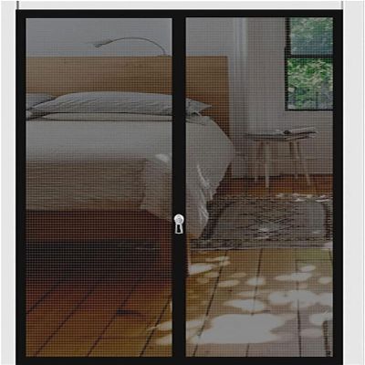 Pet-Friendly Zipper Door Screen with Insect Protection