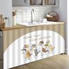 Dustproof Velvet Cabinet Curtain, Opaque Blackout Curtain for Cabinets and Windows view 1