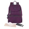 SONARIN Lightweight Multifunctional Baby Diaper Backpack, Waterproof Travel Bag with Changing Pad and Stroller Hooks, Purple view 1