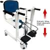 Rieort Hydraulic Transfer Lift Wheelchair, Steel Patient Lift Chair with Bedpan, 290 lb view 3