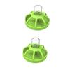 INOOMP 2-Piece Pet Water Fountain and Food Bowl Set, Green view 1