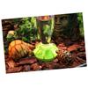 INOOMP 2-Piece Pet Water Fountain and Food Bowl Set, Green view 3