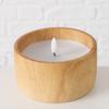 Boltze Yuna LED Candle, Concrete and Wax, Natural Wood Look, Warm White Light, Timer view 3