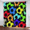 MEVASA Blackout Soccer Ball Curtains, 2 Panels, 234 x 183 cm view 1