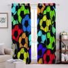 MEVASA Blackout Soccer Ball Curtains, 2 Panels, 234 x 183 cm view 3