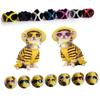 INOOMP 3-Piece Dog Sunglasses with UV Protection, Yellow view 4