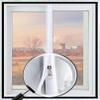 Lesone Safety Net for Windows and Cats, Insect Screen with Self-Adhesive Fit, Custom Zipper Position (W x H) view 1
