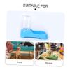 INOOMP 2-Piece Pet Water Bowl and Dispenser for Dogs, Blue view 3