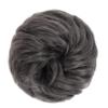 Messy Bun Donut Hair Tie for Women and Girls, Curly Wavy Synthetic Chignon Hairpiece with Elastic Band, Gray view 1