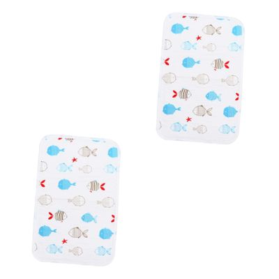 INOOMP 2-Piece Waterproof, Breathable Pet Urine Pads, Super-Absorbent Dog Pads, Non-Slip Fish Pattern
